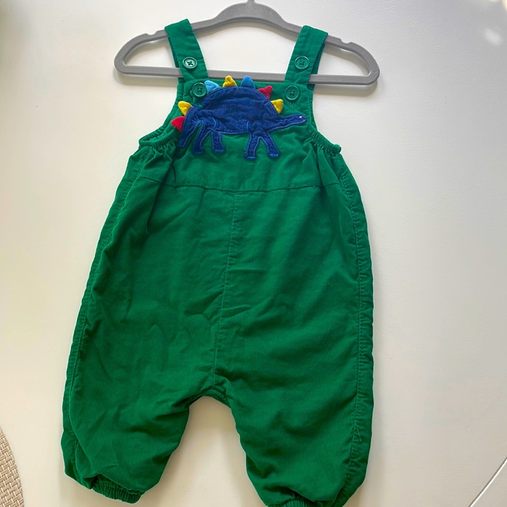 Boden Dinosaur corduroy overalls